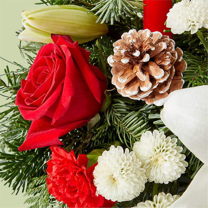 Seasonal Festivities Centerpiece –  Sammy Wammy Floral, Montgomery IL