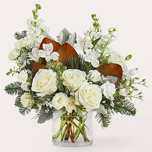 Fresh Snowfall Bouquet –  Sammy Wammy Floral, Montgomery IL