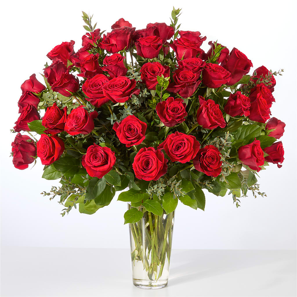 Forever Yours Fifty Stem Red Rose Bouquet –  Sammy Wammy Floral, Montgomery IL