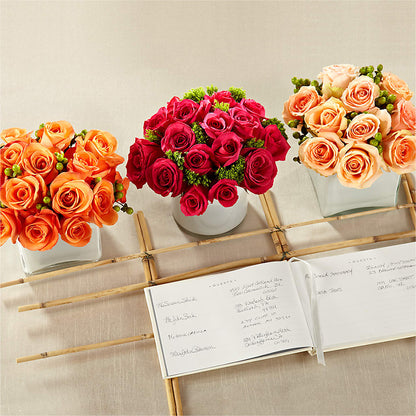 Dawn Rose Centerpiece –  Sammy Wammy Floral, Montgomery IL
