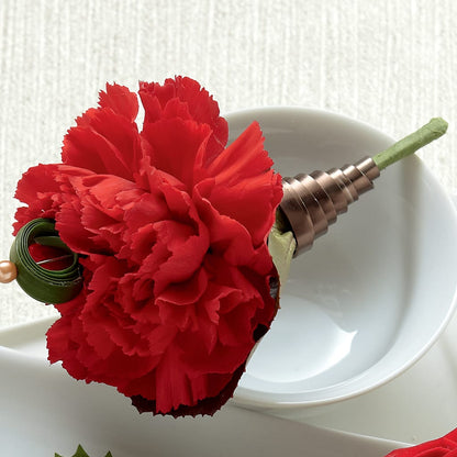 Red Carnation Boutonniere –  Sammy Wammy Floral, Montgomery IL